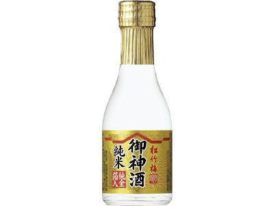 特撰松竹梅「御神酒」〈純米〉純金箔入１８０ＭＬ