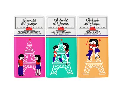エッフェル塔女の子 3個セット