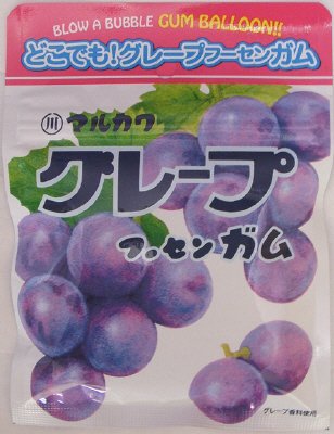 チャック袋グレープフーセンガム