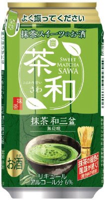寶抹茶スイーツのお酒「茶和」＜抹茶和三盆＞３５０ＭＬケース
