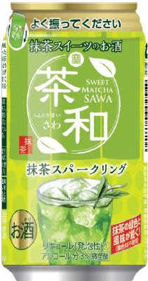 寶抹茶スイーツのお酒「茶和」＜抹茶スパークリング＞３５０ＭＬケース