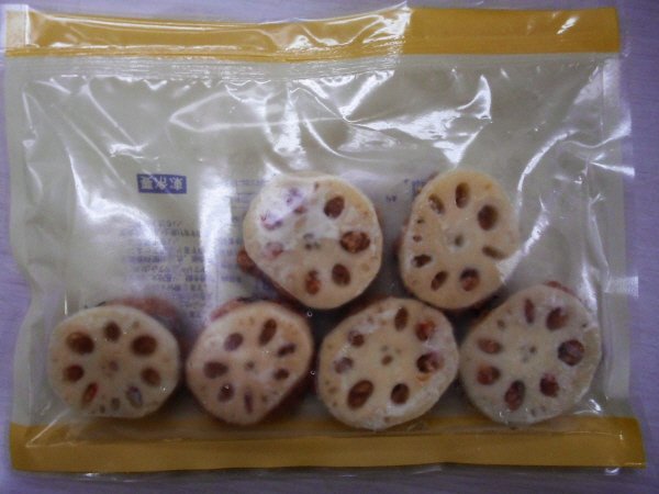レンコンの肉詰め