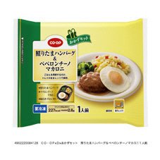 おかずセット　照りたまハンバーグ＆ペペロンチーノマカロニ