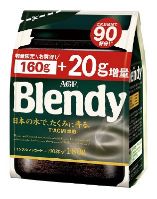 「ブレンディ」インスタントコーヒー袋１６０＋２０ｇ