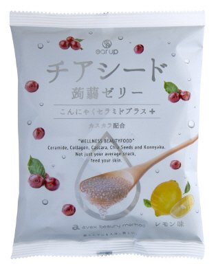 チアシード蒟蒻ゼリーこんにゃくセラミドプラス　レモン味