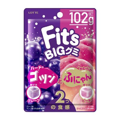 Ｆｉｔ’ｓグミ＜ゴツンとふにゃん＞グレープ＆ピーチ