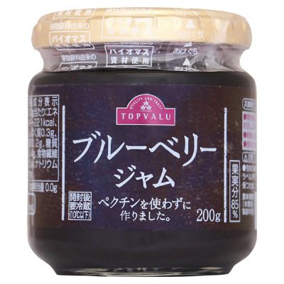ブルーベリージャム　ペクチンを使わずに作りました。