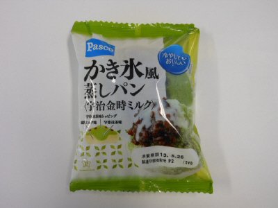 かき氷風蒸しパン　宇治金時ミルク