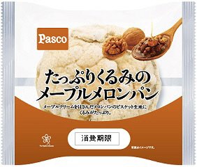 たっぷりくるみのメープルメロンパン