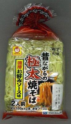 昔ながらの極太焼そば　濃厚お好みソース　２人前