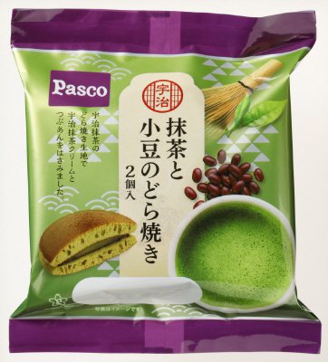 宇治抹茶と小豆のどら焼き２個入