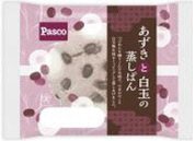 あずきと白玉の蒸しぱん
