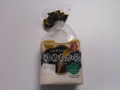 ゆめちから入り食パン　３枚入