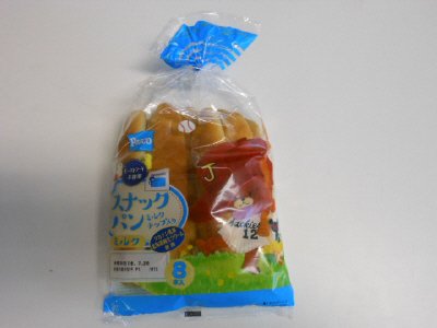 スナックパンミルク８本入