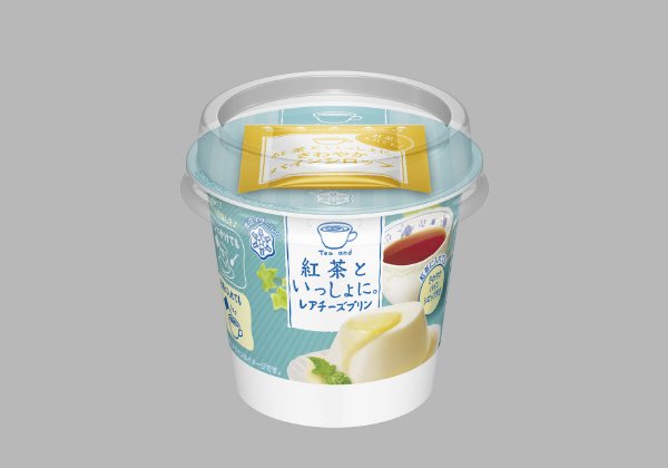 紅茶といっしょに。レアチーズプリン　別添さわやかパインシロップ