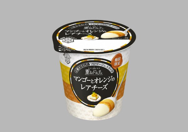 重ねドルチェ　マンゴーとオレンジのレアチーズ