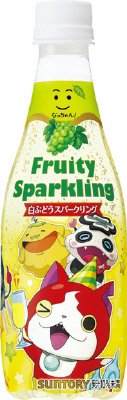 なっちゃん白ぶどうスパークリング　妖怪ウォッチラベル