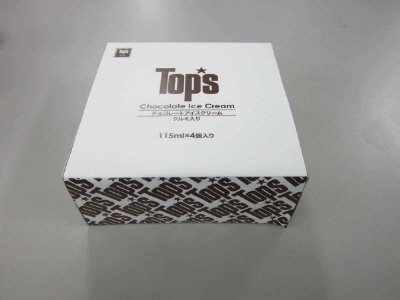 トップスチョコレートアイスクリーム４個入り