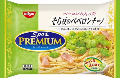 日清スパ王プレミアム　そら豆のペペロンチーノ