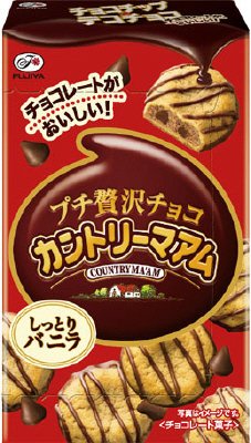 カントリーマアムプチ贅沢チョコ（しっとりバニラ）箱