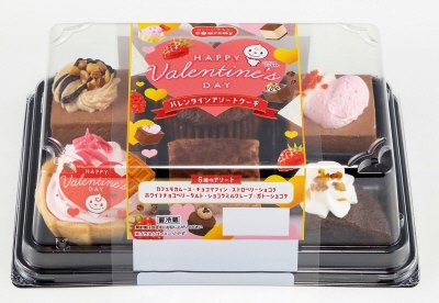 バレンタインアソートケーキ