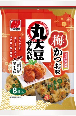 丸大豆せんべい　梅かつお味