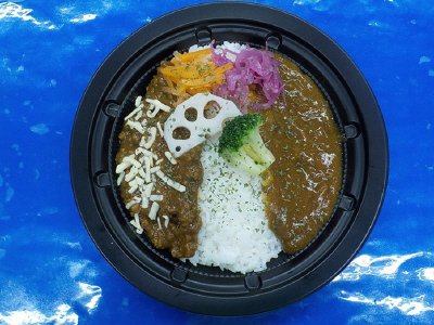 （CD）チーズキーマと欧風の2種盛りカレー
