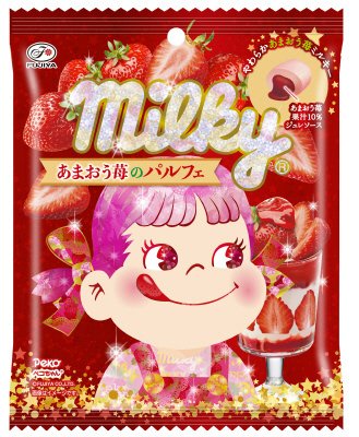 ミルキー（あまおう苺のパルフェ）袋