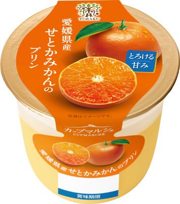 カップマルシェ　愛媛県産せとかみかんのプリン