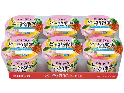 どっさり果実とヨーグルト