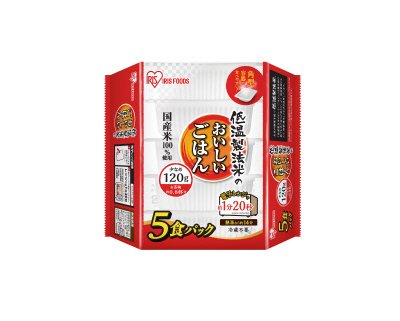 低温製法米のおいしいごはん　国産米１００％　１２０ｇ×５パック