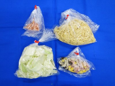 愛知県産春キャベツと桜海老のスープパスタ
