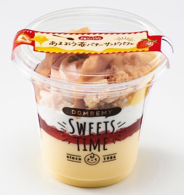 あまおう苺バターサンドパフェ