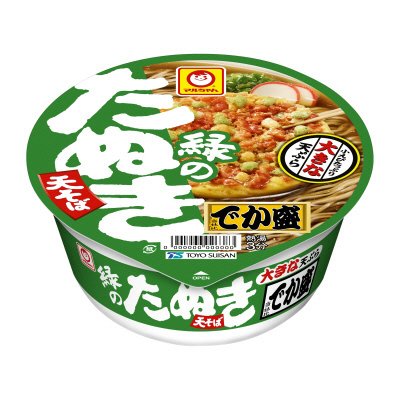 緑のたぬき天そば　でか盛
