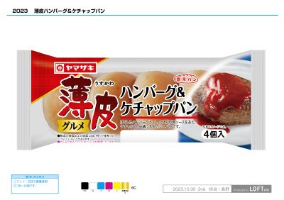 薄皮ハンバーグ＆ケチャップパン