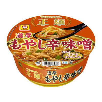 マルちゃん正麺　カップ　濃厚もやし辛味噌