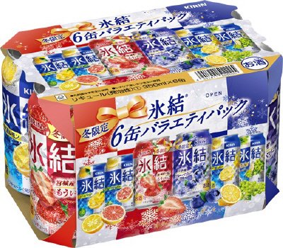 ２３年１２月　キリン氷結　６缶バラエティパック