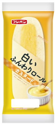白いふんわりロール　カスタード