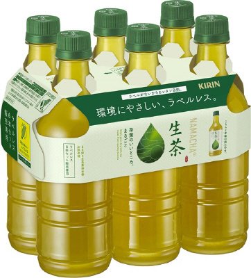 生茶　ラベルレス　６本パック