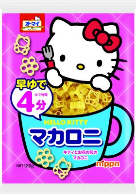 オーマイ　早ゆで　ハローキティ　マカロニ