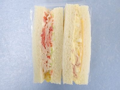 シーフードサラダ＆ポテトサラダチーズサンド