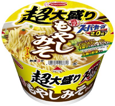 超大盛りスーパーカップ２．０倍　濃厚もやしみそラーメン
