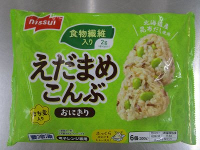 食物繊維入り　えだまめこんぶおにぎり