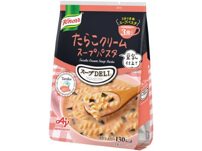 「クノール　スープＤＥＬＩ」たらこクリームスープパスタ＜豆乳仕立て＞（３食入袋）