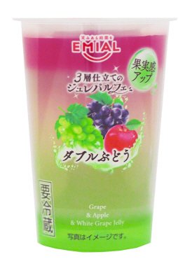 ３層仕立てのジュレパルフェ　ダブルぶどう