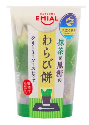抹茶と黒糖のわらび餅