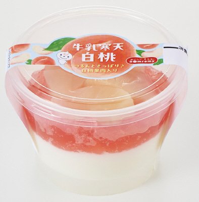 牛乳寒天　白桃