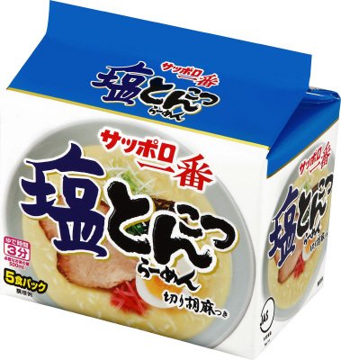 サッポロ一番　塩とんこつらーめん　５食パック
