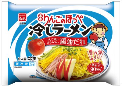 余市りんごのほっぺ冷しラーメン　醤油だれ　２人前