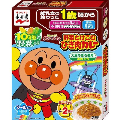アンパンマンミニパック野菜とけこむひき肉カレー